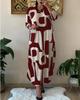 2026 Women's Plus Size Autumn/Winter Long Sleeve Printed Dress
