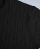BIRBANTE Soft Washable Cable Round Knit - Black