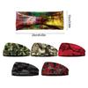 Headband Camouflage Styling Slip Accessories Breathable Hair Softness Print Non Sports Floral Wide for Sporting Yoga