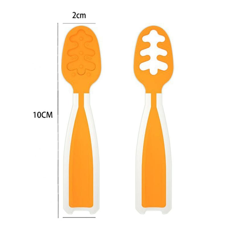 High-Quality 2Pcs High-Quality Baby High-Quality Feeding High-Quality Spoon, High-Quality Rice High-Quality Paste High-Quality Spoon, High-Quality оранжевый
