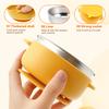 4Pcs 304 Stainless Steel Baby Bowls with Removable Silicone Sleeve Non Slip Toddler Suction Bowls Snack Containers for Toddlers