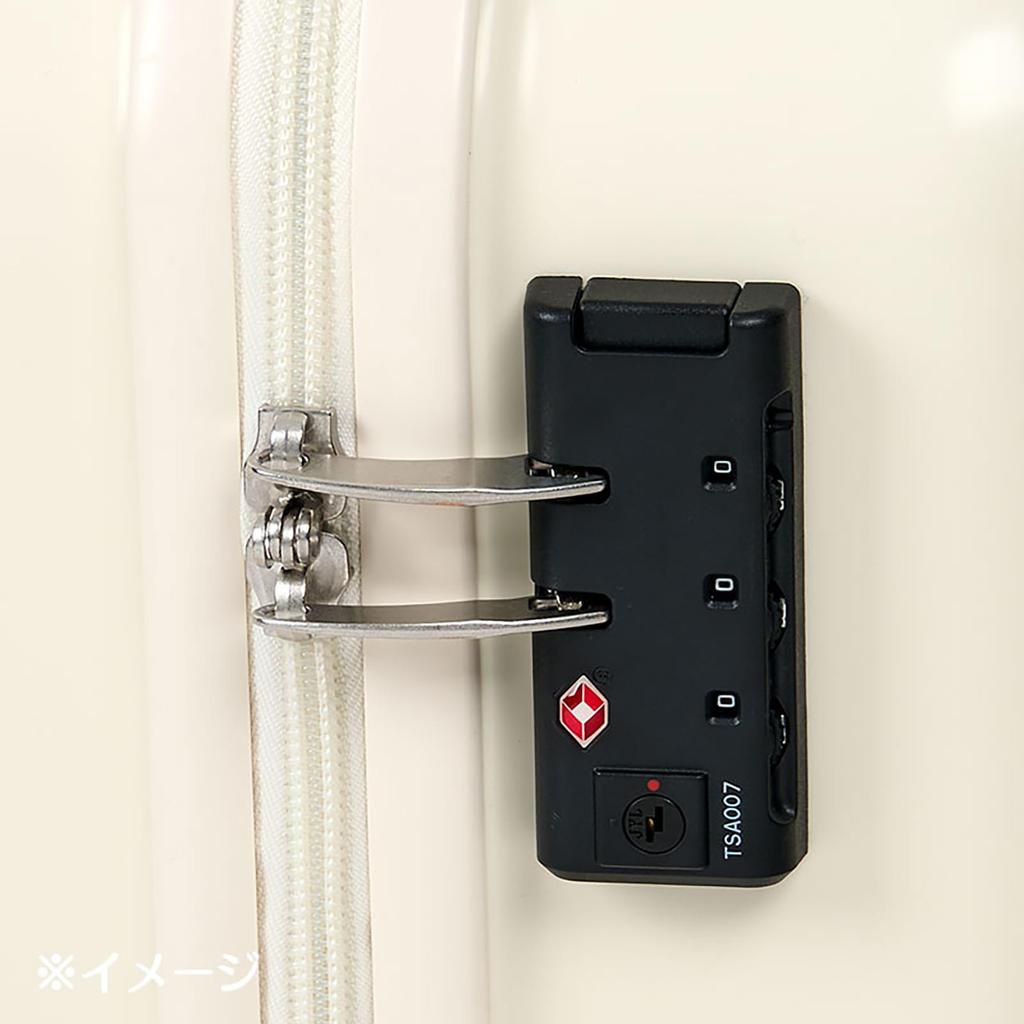 Sanrio Kuromi ABS TSA Lock Compatible 4 Adjustable Carry Suitable for Ages 3 and 742678 Carry-On Bag, 29L, PC, Resin, Polyester, (Dial Lock), Casters,