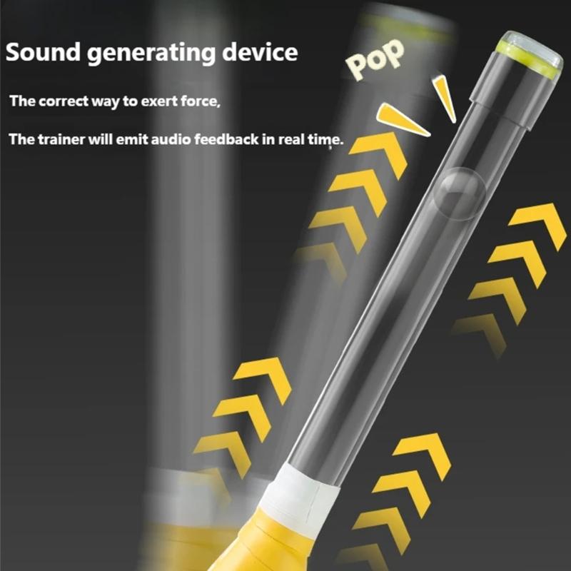 Badminton Racket Swing Trainer Strength Practice Stick Badminton Training Equipment for Effective Practice Enduring