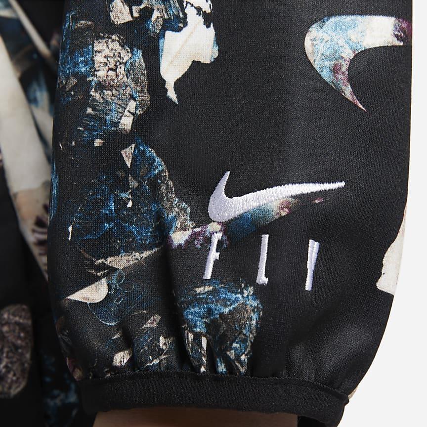 Nike Graphic Print Pullover Sweatshirt Women Tops Black DQ6816-010