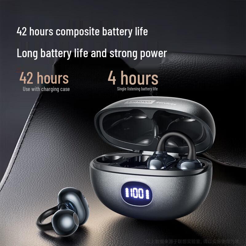 Lenovo LES103 Open-Ear Clip Wireless Bluetooth Headphones
