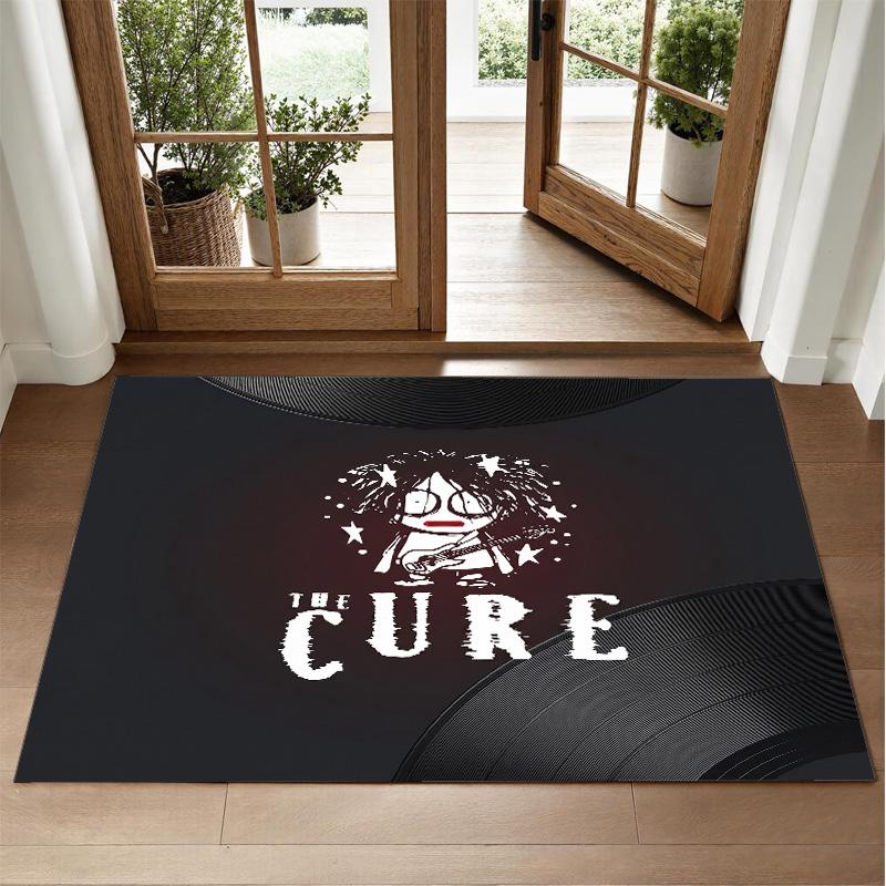 The Cure Design Crystal Velvet Rug Soft Decorative Mat for Bedroom Entrance