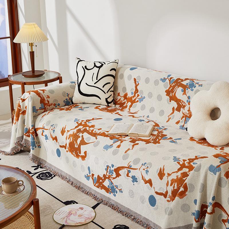 Sofa Towel a Whole Full Covered Chinese Ancient Style Living Room Rosewood Sofa Seat Cushions All-Inclusive Four Seasons Universal Sofa Cover Cloth