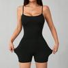 Plus Size Body Sculpting Camisole Jumpsuit for Yoga and Sports