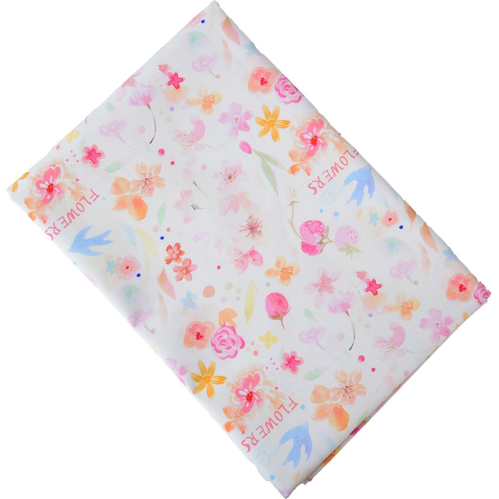 145cm*50cm little flower cotton fabric DIY bedding apparel dress patchwork fabric kids handwork cotton cloth tecido