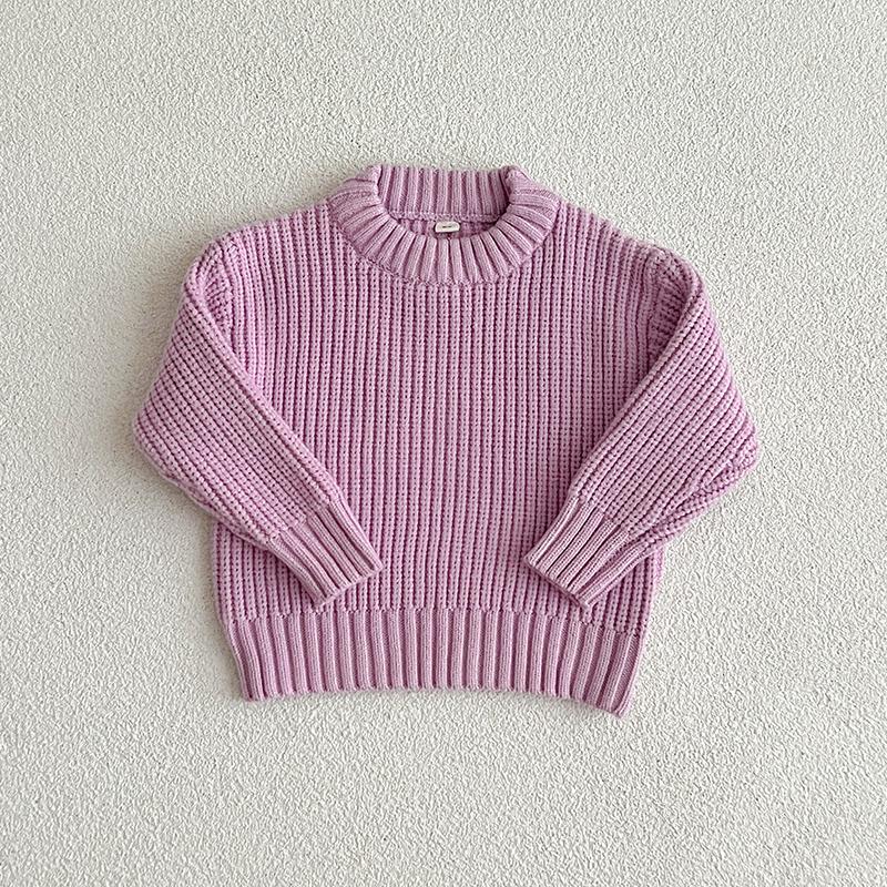 Suéter de Punto para Bebé Niño Niña Ropa Otoño Niño Pequeño Infantil Tejido de Punto Algodón Suave Invierno Manga Larga Tops Jersey para Bebé