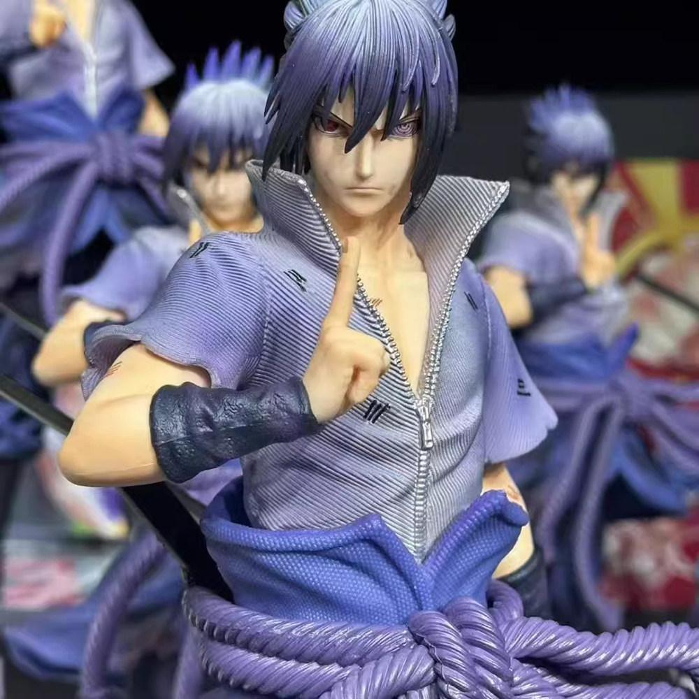 Naruto: Rebirth Uchiha Sasuke Figure GK Model Anime Trendy Toy Desktop Ornament Figurine Gift Merchandise