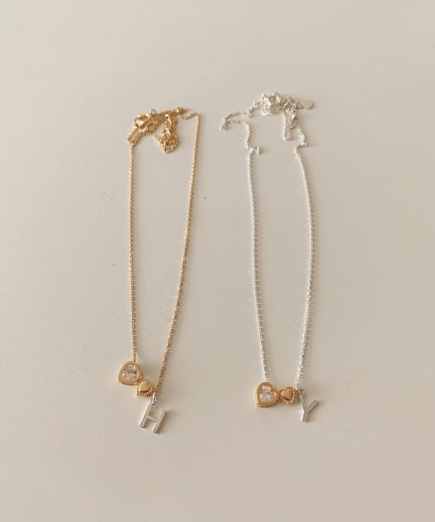 Code.H (Silver 925) Dear Initial Necklace