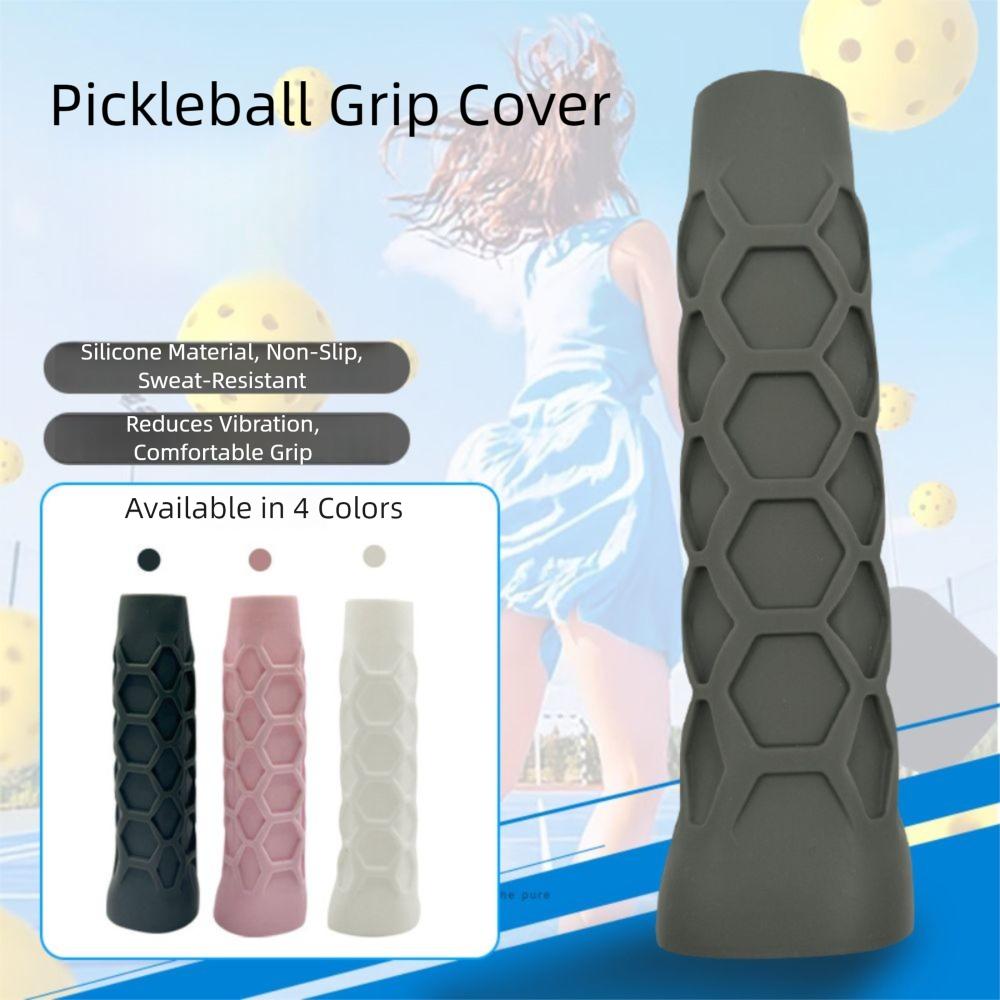 

Противоскользящая накладка на ручку для пиклбольной ракетки, силиконовый чехол на ручку, ракетные виды спорта чёрный