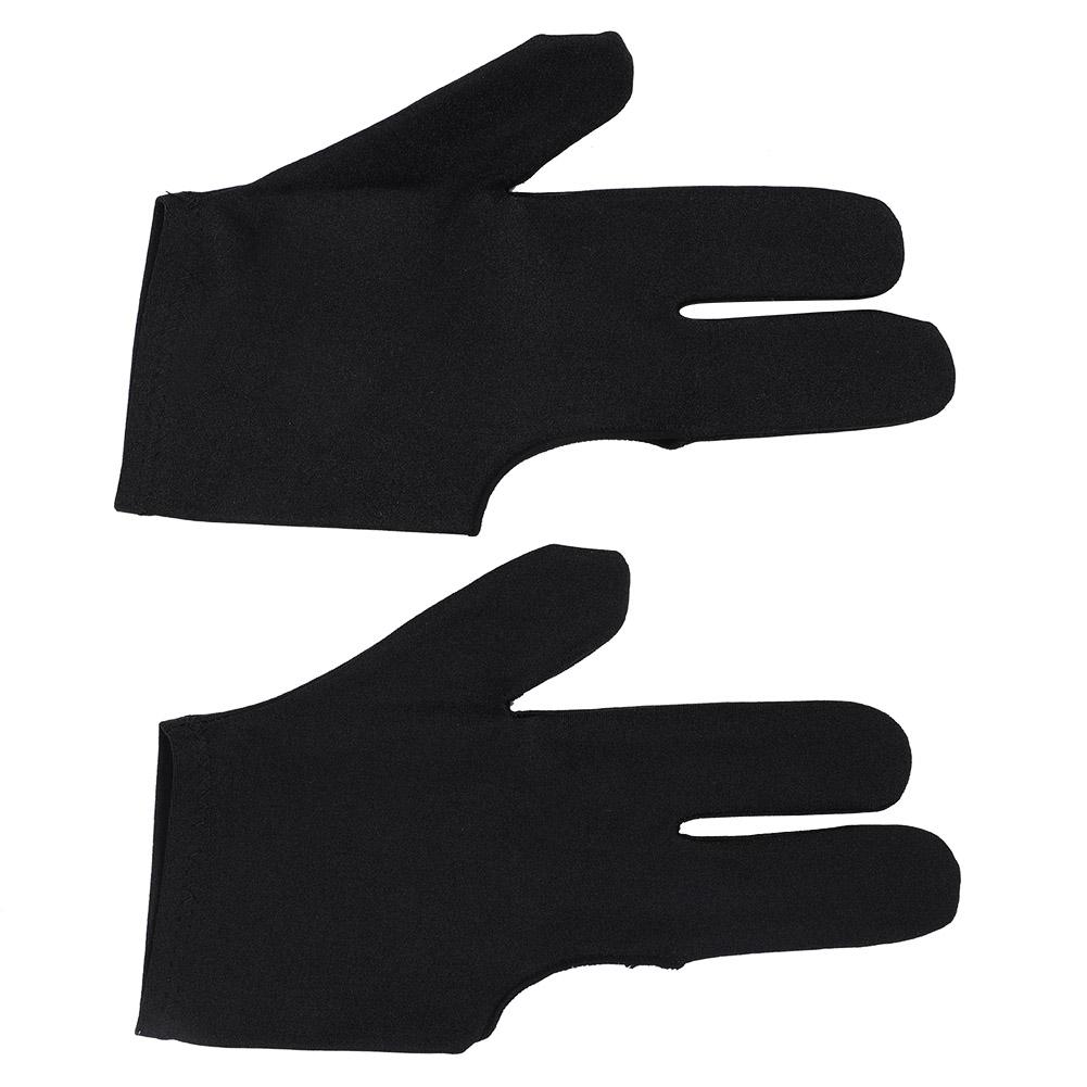 

2 шт., унисекс, снукер, бильярдный кий, перчатки для левой руки, защита на три пальца для рук