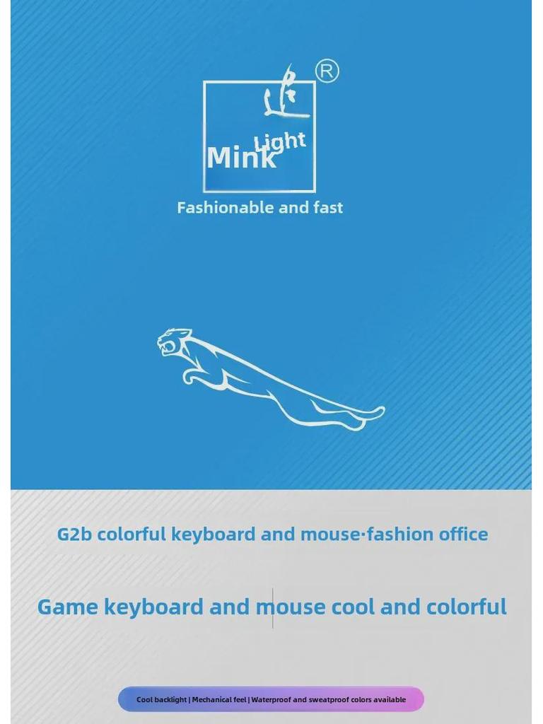 G21B Leuchtendes USB-Kabelgebundenes Mechanisches Tastatur- und Maussset