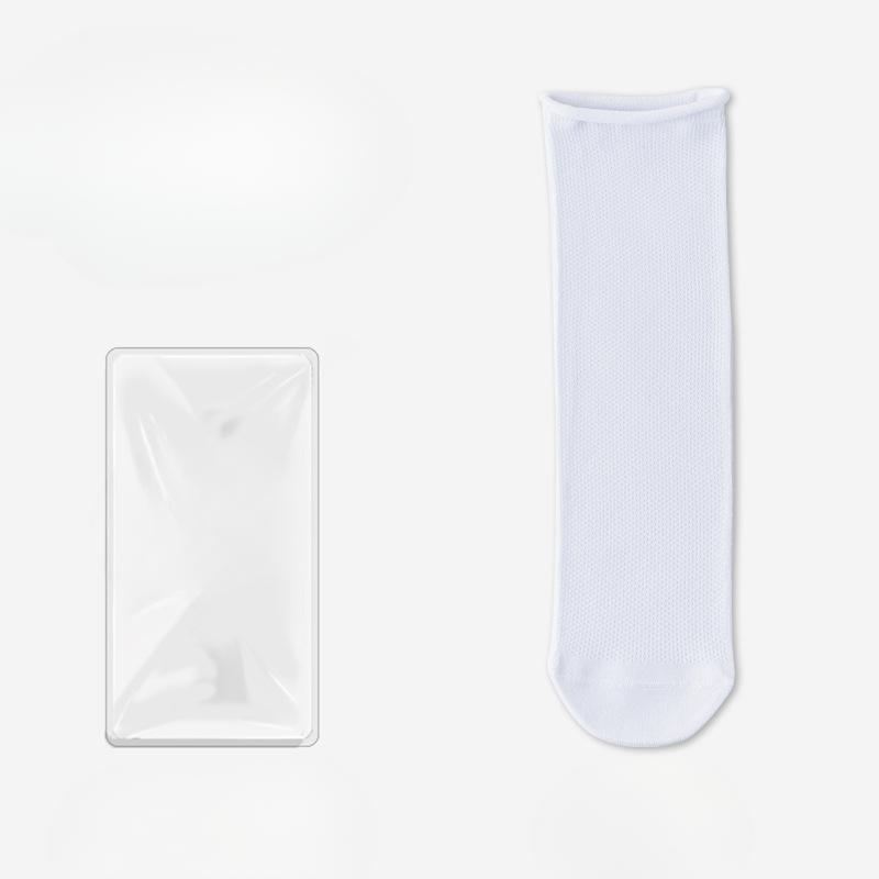 Spring Thin Mid-calf Socks for Women, Mesh Macaron Antibacterial Postpartum Socks, Rolled-up Socks, Pile Socks, Cotton Socks