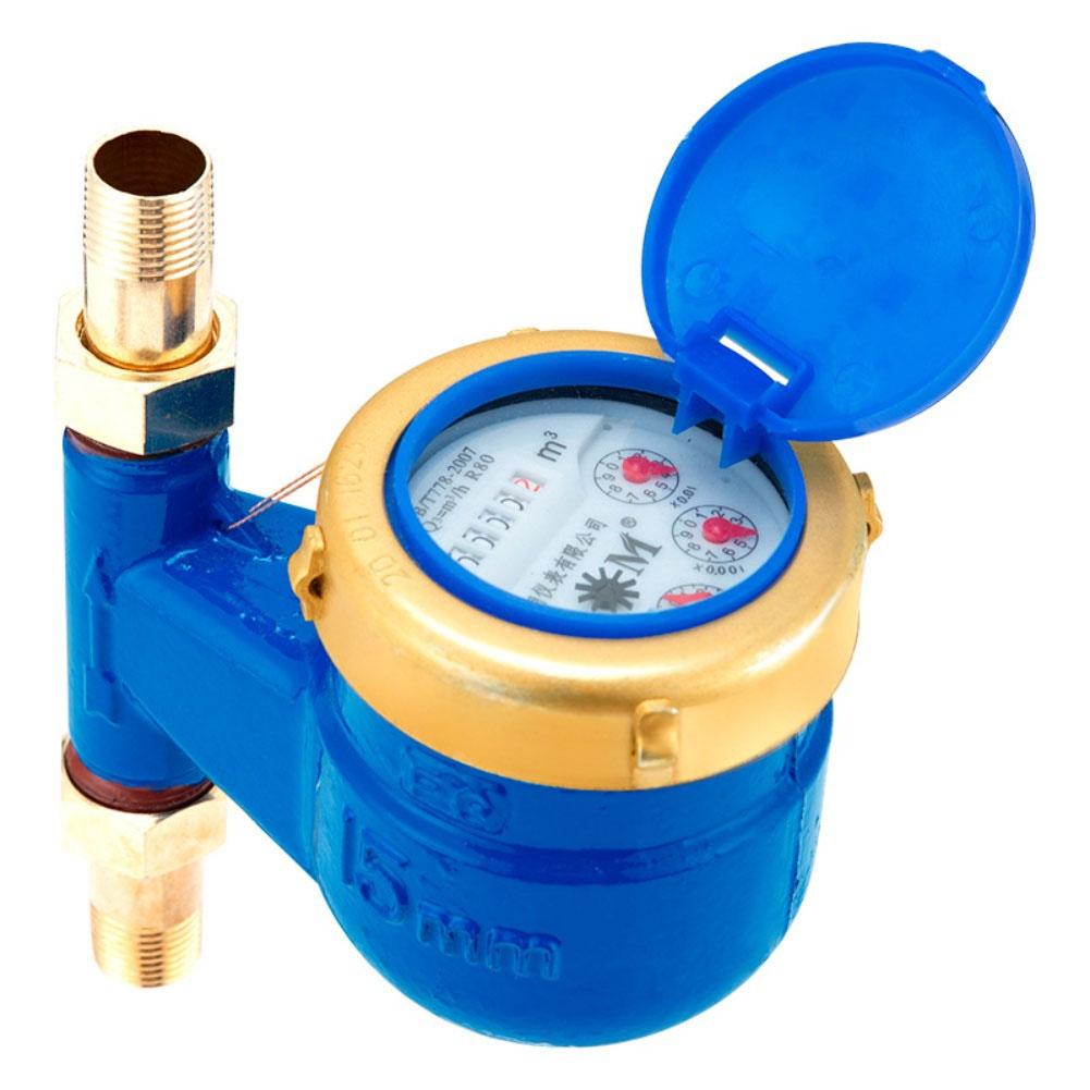 Water Meter Vertical Type with Copper Cover and Connection for Easy Installation Accurate Water Measurement DN15 DN20 DN25 Sizes