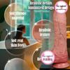 Bendable Electric Vibrating Silicone Wand with Heating Function - Adult Female Masturbator