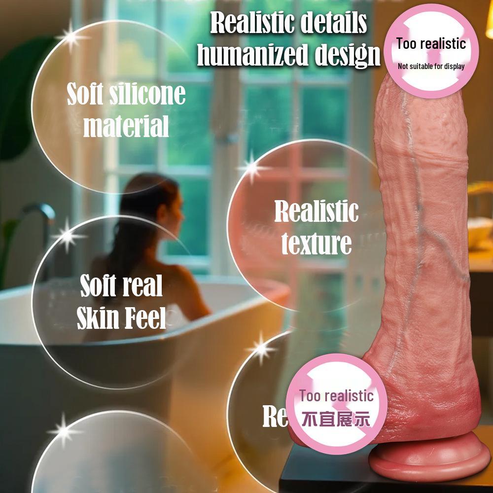 Bendable Electric Vibrating Silicone Wand with Heating Function - Adult Female Masturbator