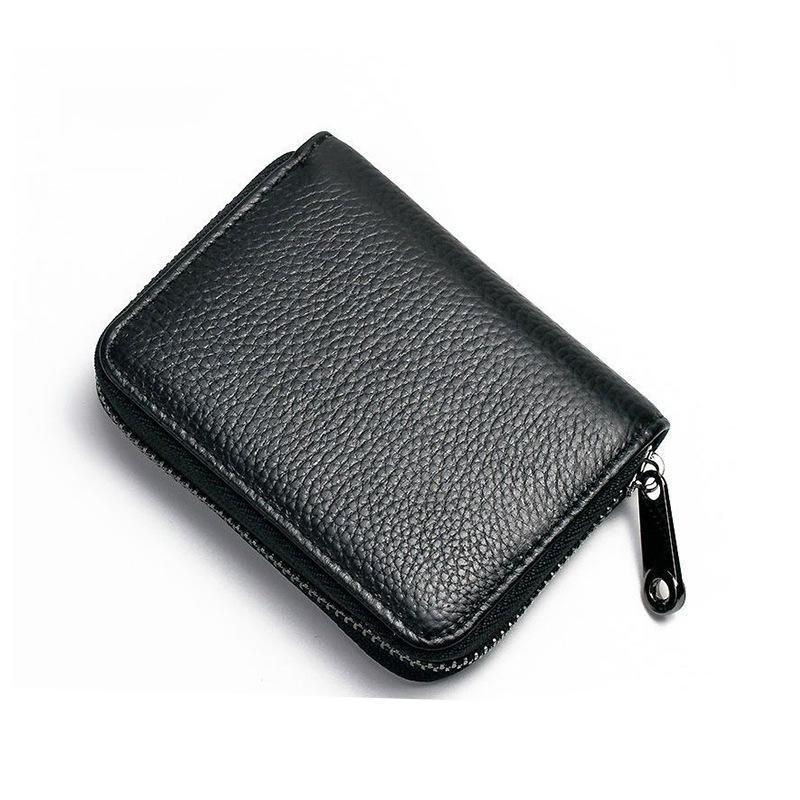 Men's and Women's Anti-Theft Accordion Card Holder with Large Capacity, Anti-Magnetic Protection, and Multi-Card Slots.