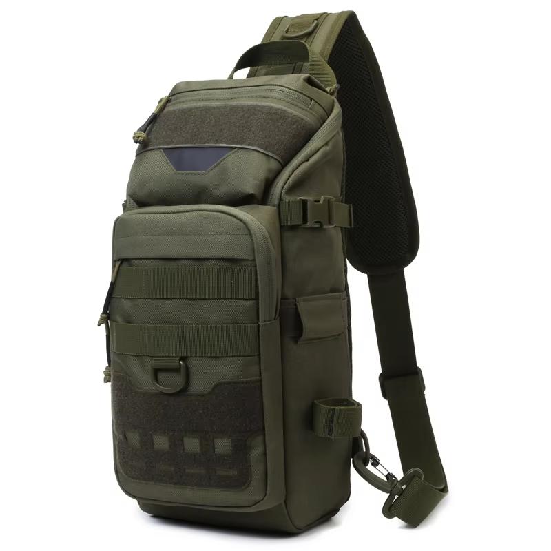 Men's Fishing Chest Bag Tactical Backpack Sports Shoulder Outdoor Fanny Pack Hiking Climbing Cycling Sling Bags Camping Bag