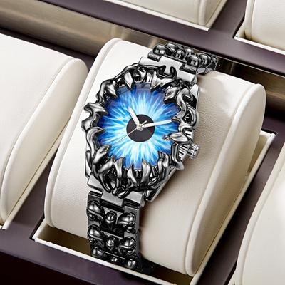 Medieval Old Style Watch Men Creative Design Stainless Steel Waterpoof Unique Style Fashion Quartz Wrist Watch for Men