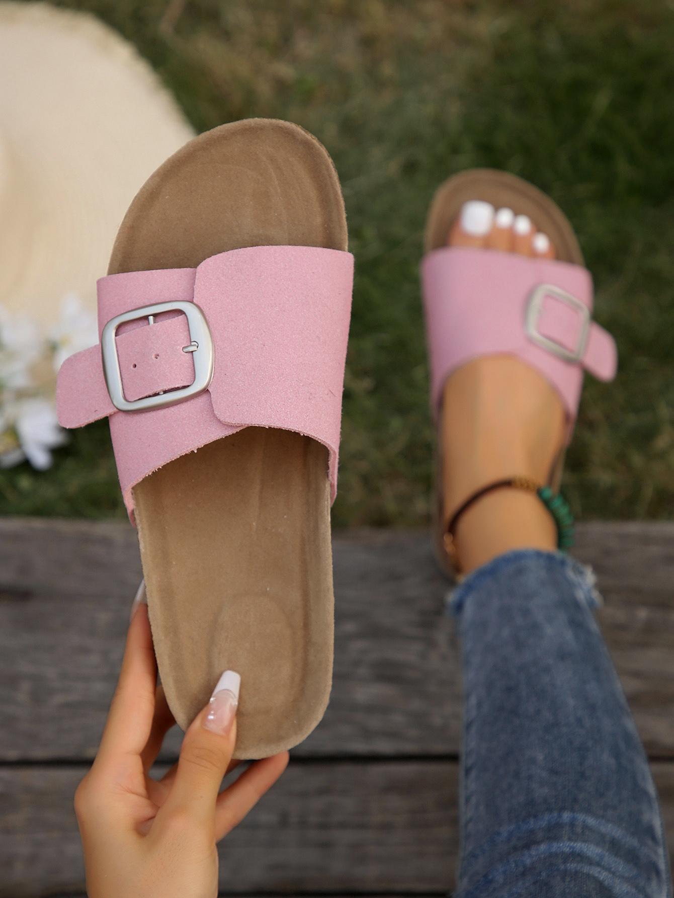 

мода 2024 Женские новые пляжные сандалии с открытым носком на плоской подошве Женские сандалии Вьетнамки 42 розовый