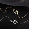 Heart Necklace Women Light Luxury Small Design Clavicle Chain Pendant Hypoallergenic Fashion Commute Jewelry