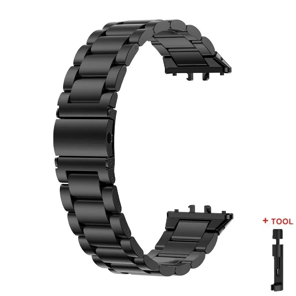 Stainless Steel Strap For Samsung Galaxy Fit 3 Metal Bracelet Luxury Bussiness Band For Samsung Galaxy Fit3 SM-R390 Accessories