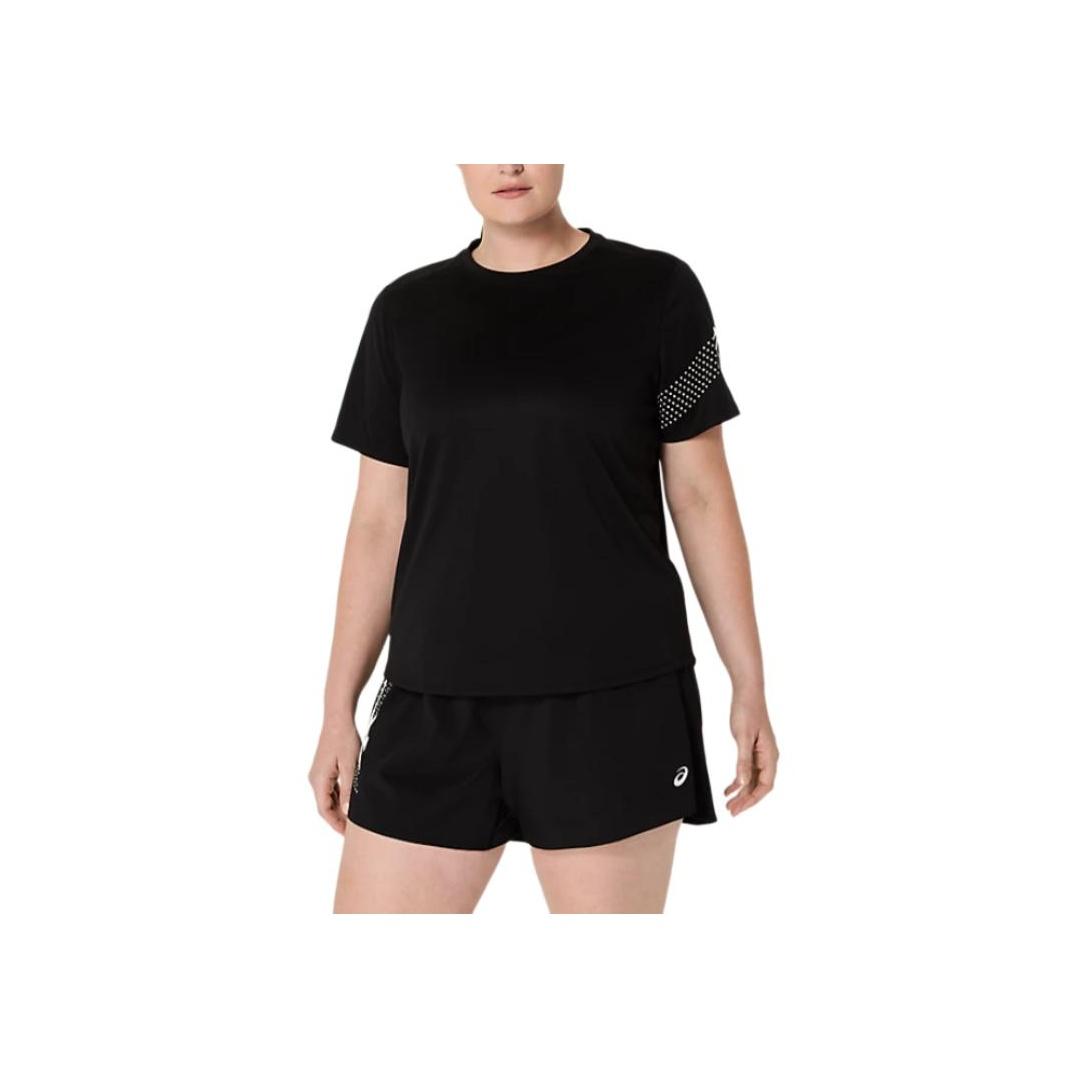 

Asics Футболка-пуловер с круглым вырезом и коротким рукавом, женский топ, черный 2012D231-001 S
