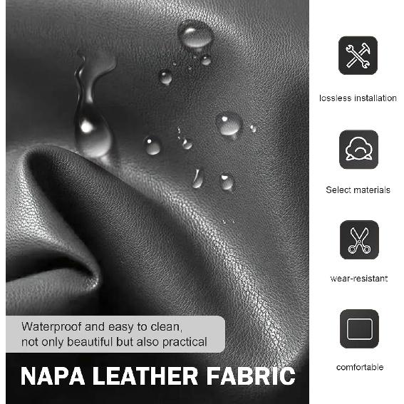 Car Center Console Cover, Leather Armrest Cover Cushion With 2 Storage Bags, Soft Centre Console Protector Covers, Universal Car Interior