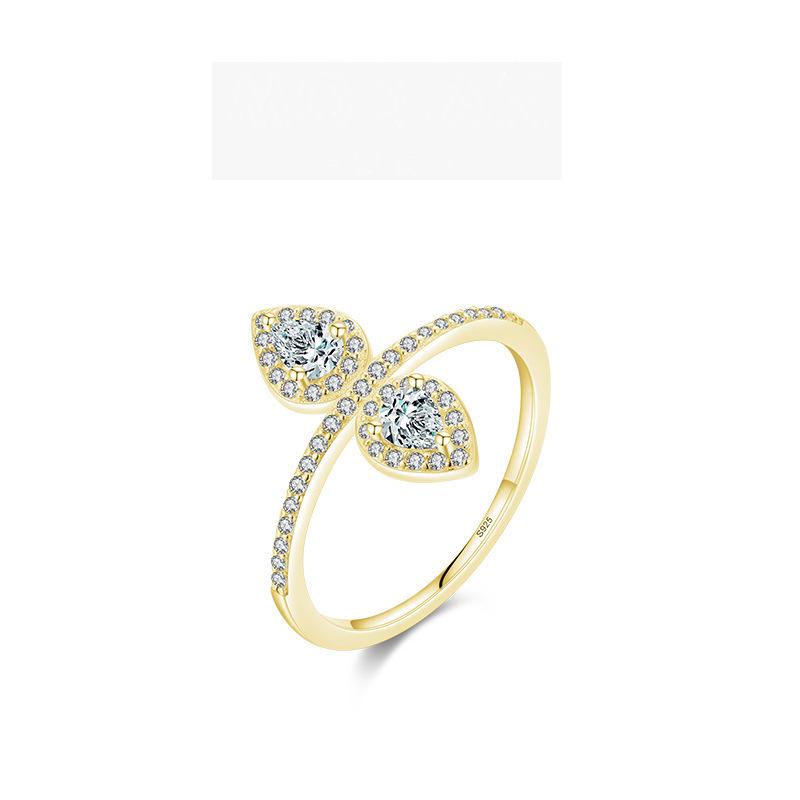 Tancise Classic 925 Sterling Silver  Zircon Ring Ladies Jewelry Wedding Promise Party Gift