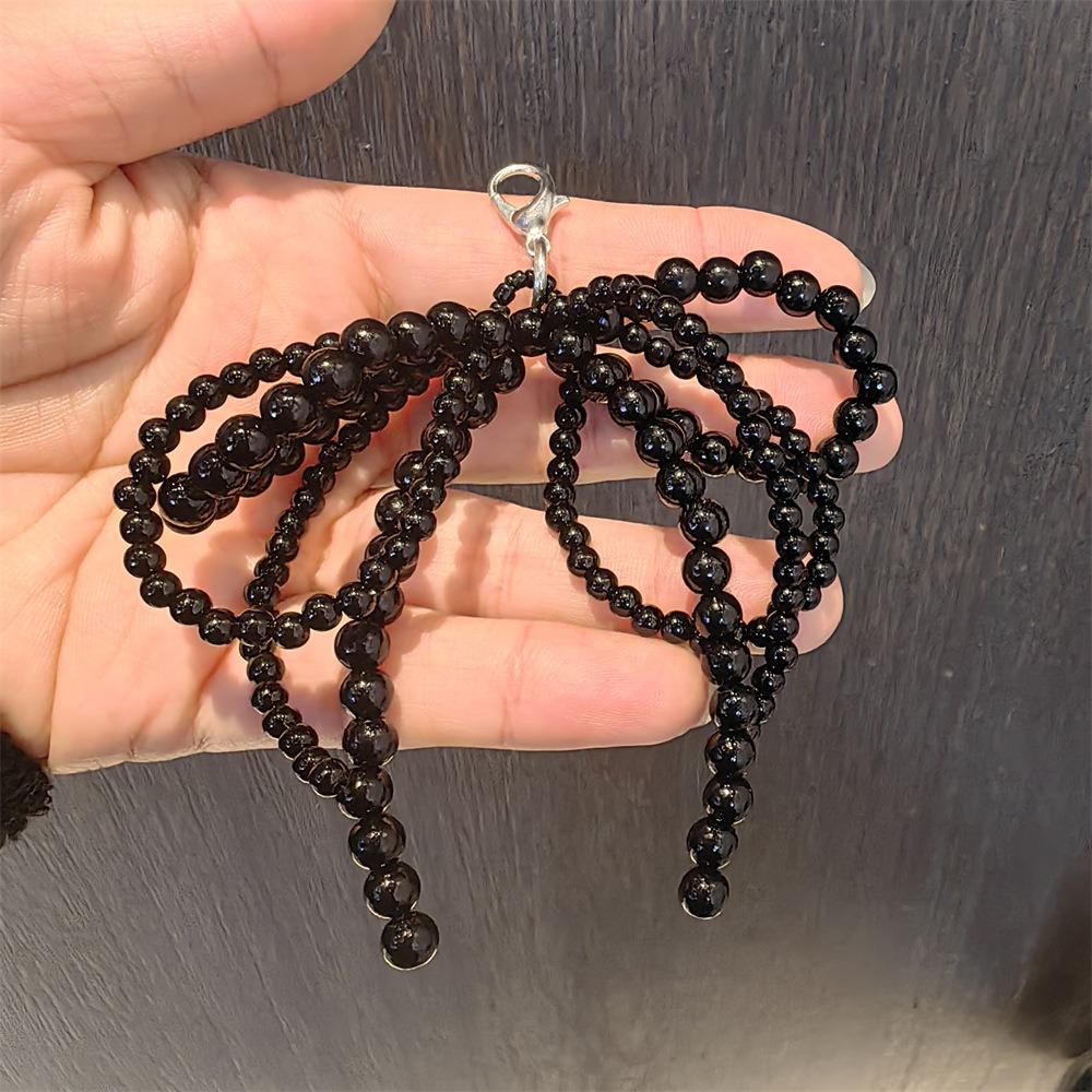 1PCS Crystal Flower Black White Color Fairy Bow Shoe Laces Buckle Ballet Lace Pearl Shoes Charm Buckle Shoelaces Decoration