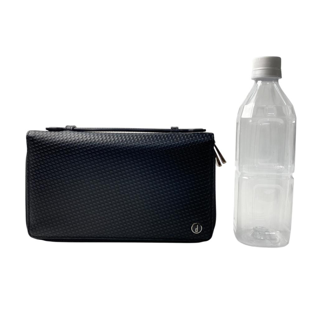 Used DunhillPurse Black Leather Mens