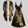 3D  Printed  Set Dress Coat ,Single Color, Diverse Shapes    Fashion Print,suitable for Various Scene Fashion Styles