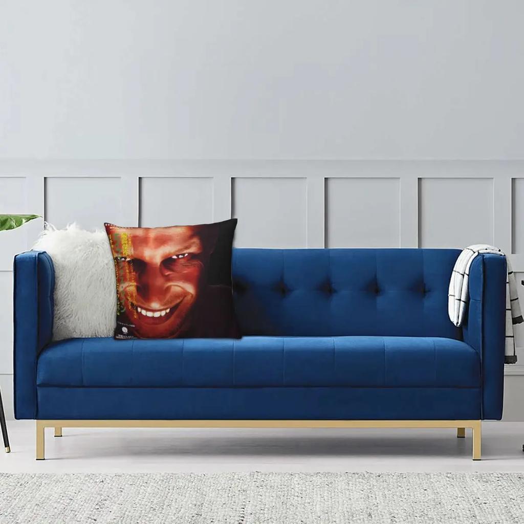 Aphex Twin Richard D Kissenbezug Beidseitiger Druck Kissenbezug Dekorative Kissenhülle Bezug Sitzer Reißverschluss X