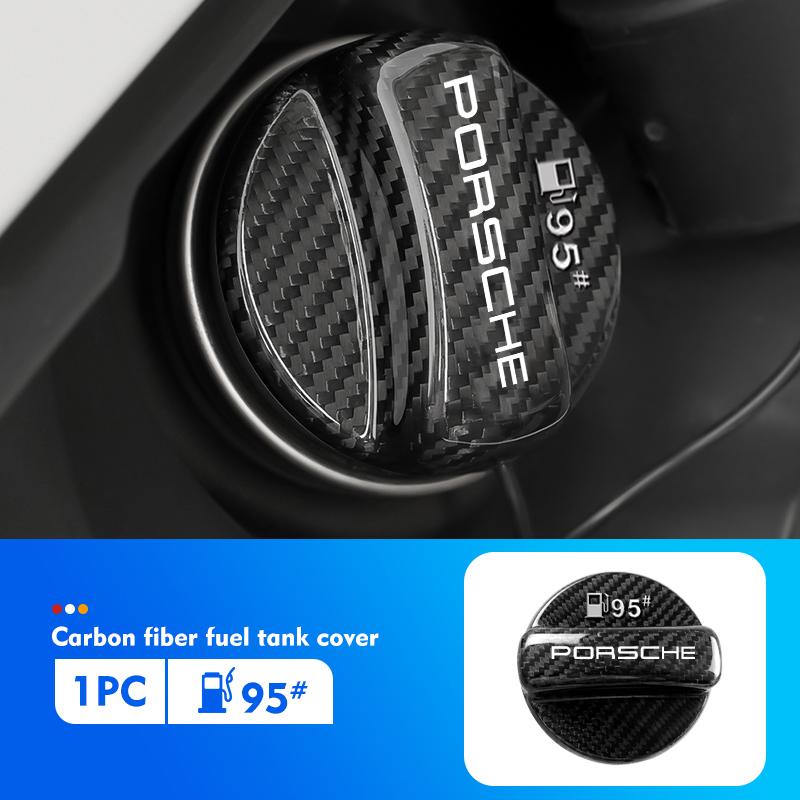 Carbon Fiber Tank Cover Car Fuel Tank Oil Gas Air Cap Trim For Porsche Macan Cayman 911 918 996 997 991 968 Carrera-GT
