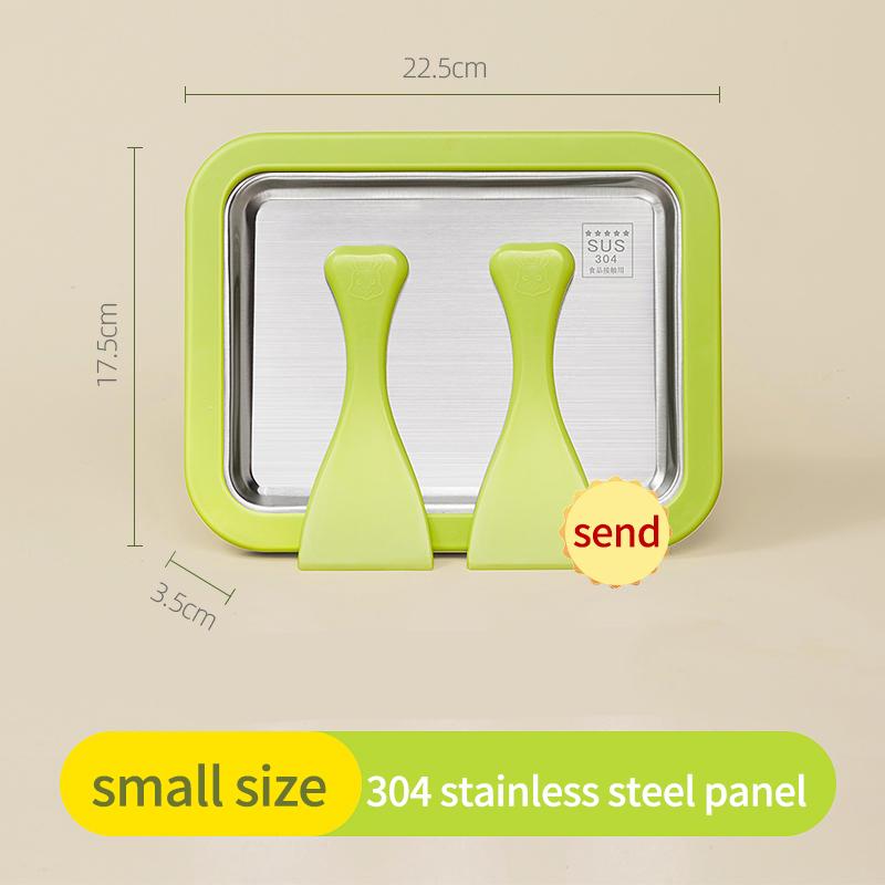 Domácí výrobník rolované zmrzliny Malý dětský domácí jogurtový pudink Nerezová pánev na smaženou ledovou zmrzlinu Stroj na smaženou ledovou zmrzlinu