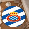 Football Espanyol Design Round mat Home Decor, Chair rug For livingroom,Bedroom, doormat home decor Birthday Gift Christmas Gifts
