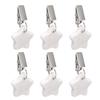 6Pcs Tablecloth Weights Marble Stainless Steel Small Size Waterproof Rustproof Durable Clip On