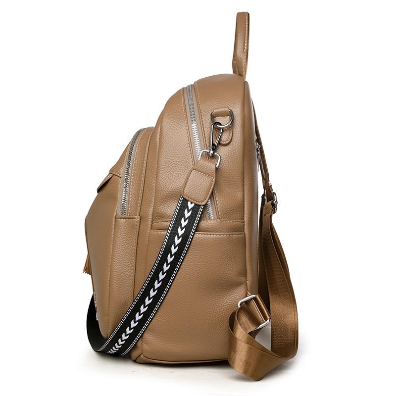 Women's Soft Leather Backpack Commuter Backpack Multifunctional Shoulder Bag