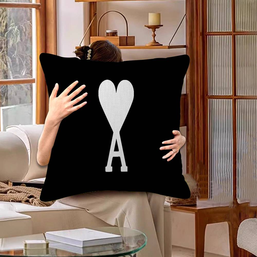 Popular AMI PARIS Cushion Cover Car Throw Pillow Case For Sofa Car Christmas Gift 40x40cm 45x45cm