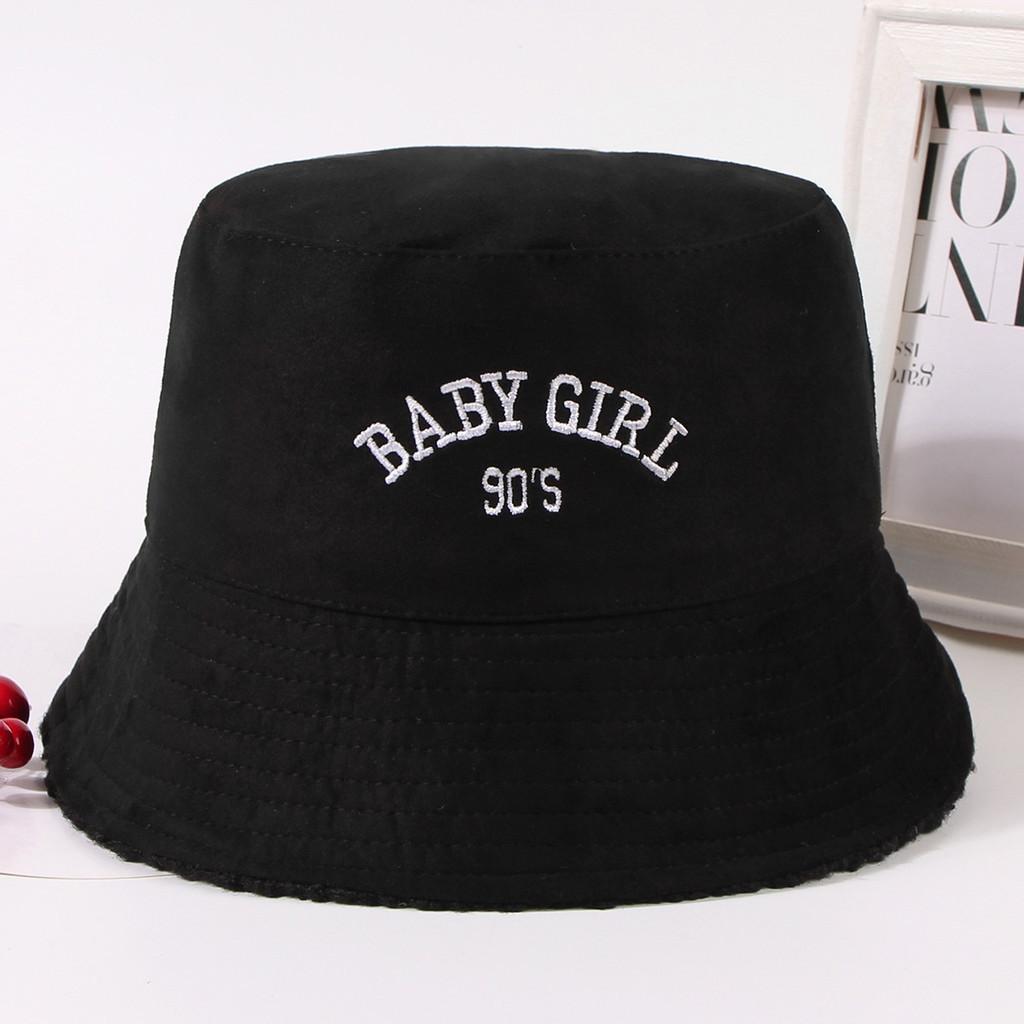 Модная рыбацкая шляпа для женщин 2023 Весна Лето Регулируемая теплая шляпа чёрный