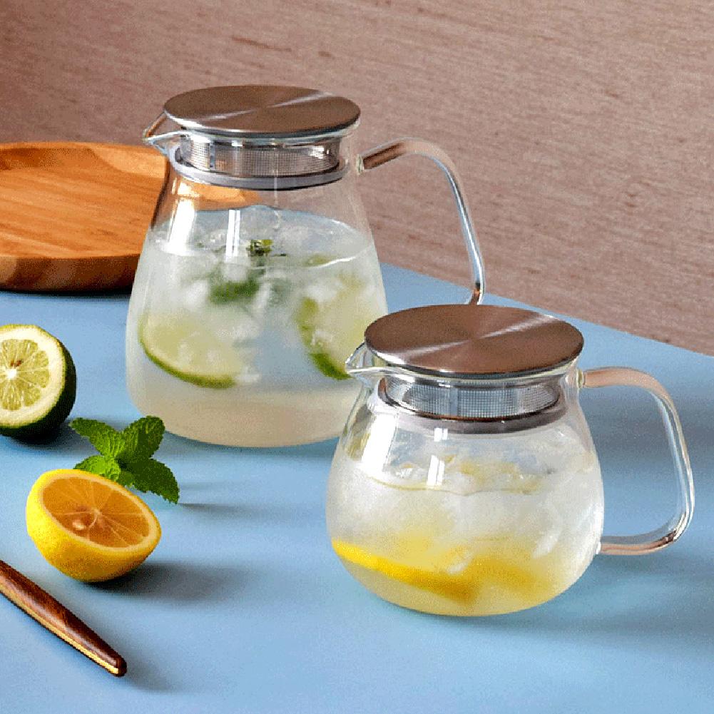 Teapot With Infuser Thickened Glass Heated Resistant Tea Pot 500ML 800ML Filtering Tea Separation Kettle Tea Coffee Maker