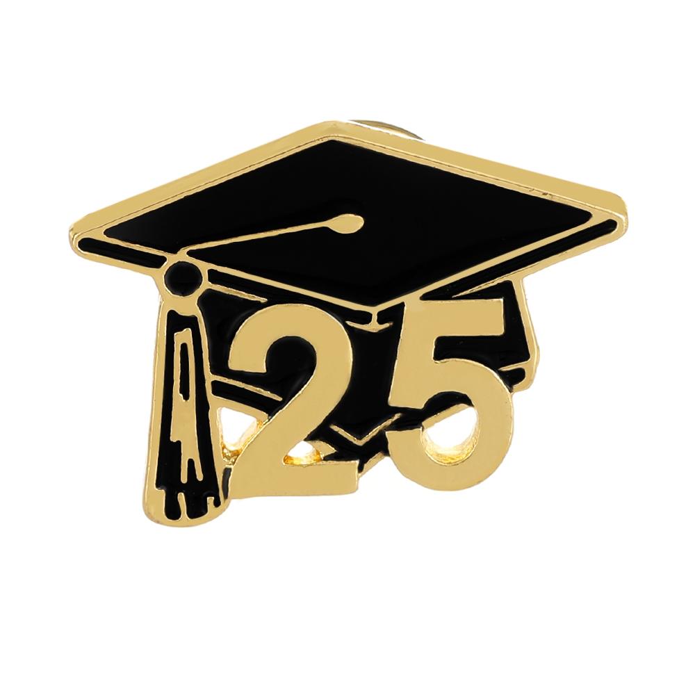 Temporada de Graduación 2026 Broches de Esmalte Sombrero Doctoral Diploma Clase Del 25 Pines de Diseño Para Regalo de Estudiante