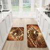 1Pcs Anti Fatigue Kitchen Rugs Coffee Theme  Print Waterproof Non-Slip Thick Cushioned Kitchen Mat Heavy Duty Comfort Standing Mat  Hallway Runner