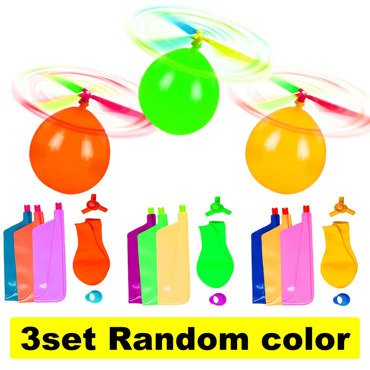 

3set DIY Balloon Propeller Helicopter Science Kit - Aerodynamic Helicopter Education Model, Handmade Science Experiment ZSY