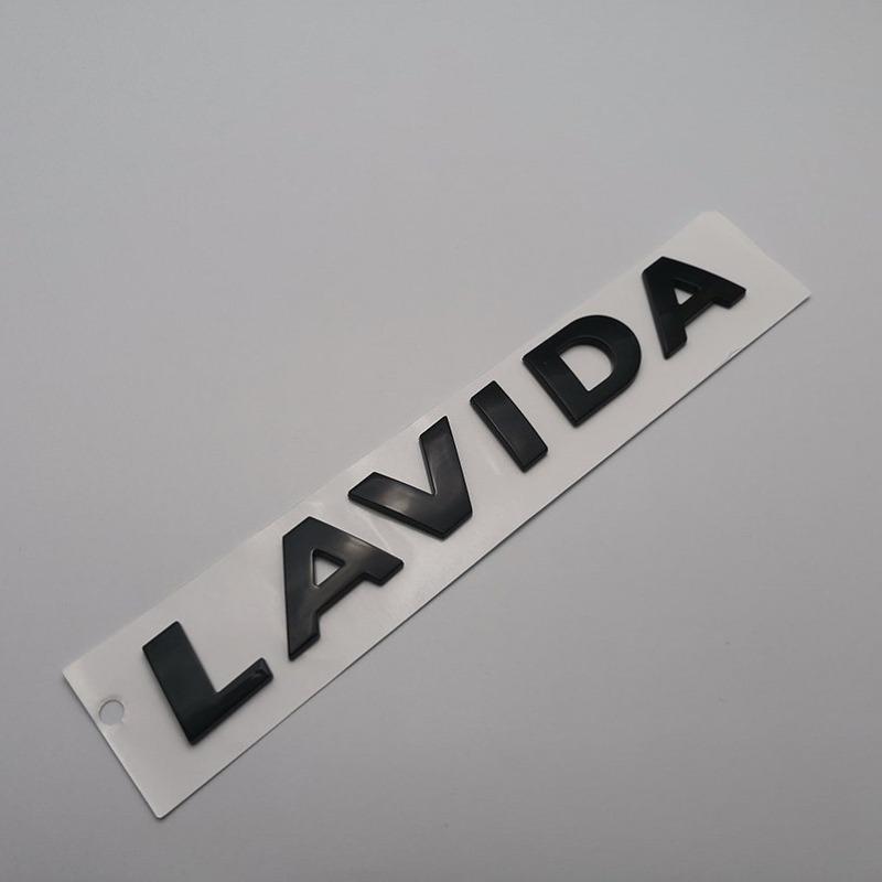 1Pc Rear Trunk Emblem Badge Sticker ABS Plastic Silver and Black for CADDY LAVIDA TIGUAN TIGUANL Logo Decorative