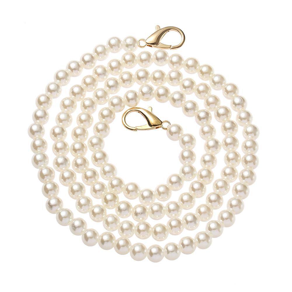 Fashion Shoulder Bag Straps Accessories Long Beaded Chain DIY purse Replacement Bags Handbag Handles Pearl Strap