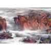 Chinese Landscape Art Poster with Free Shipping - Decorative Kraft Paper Framed Wall Painting